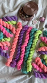 Set mini přadýnek neon 5 ks